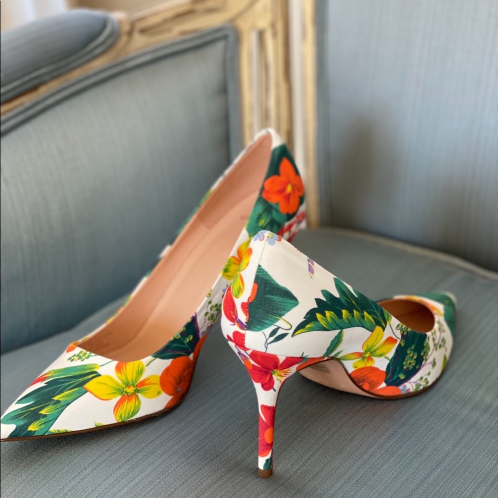 Jcrew Ratti Floral Pumps Brand New in Box - Picture 1 of 6